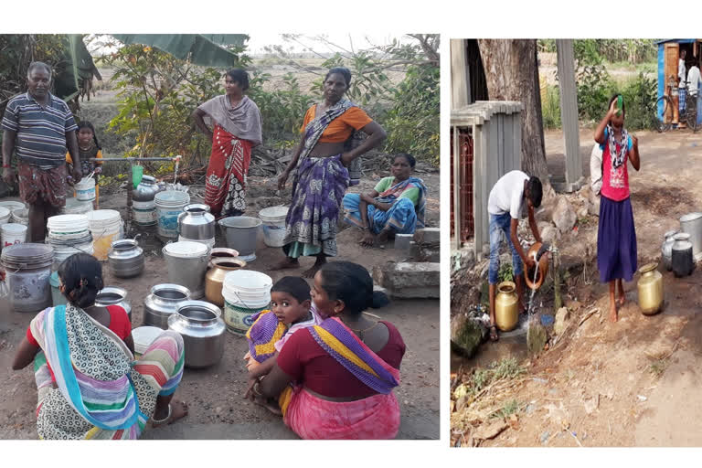 water problem in mopidevi village at krishna district