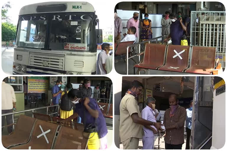 RTC buses starts   in nellore district