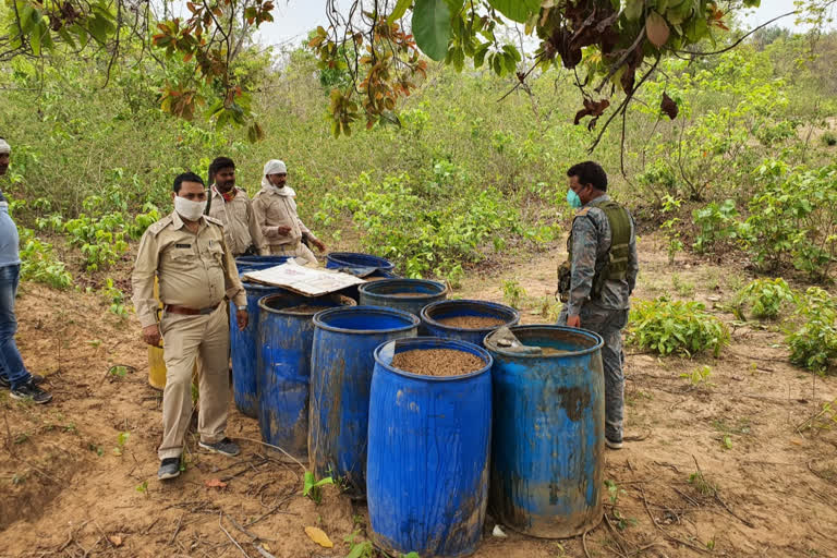 5 quintal of java mahua recovered