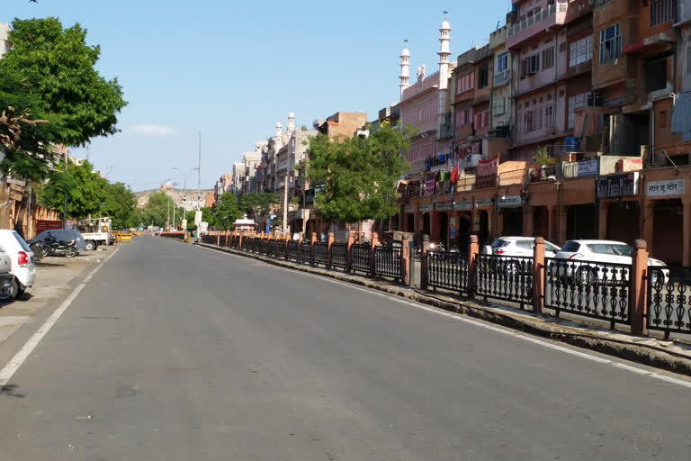 ramganj area of jaipur is empty due to corona virus