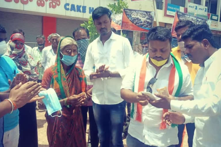 kustagi congress party help to poor peoples