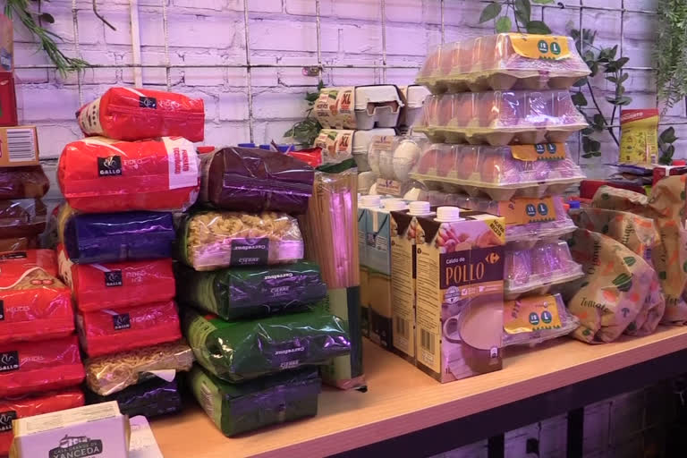 Food bank in Madrid