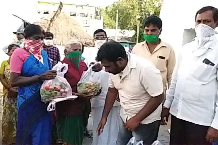 msf vegetables distribution to sanitation workers in nandyala