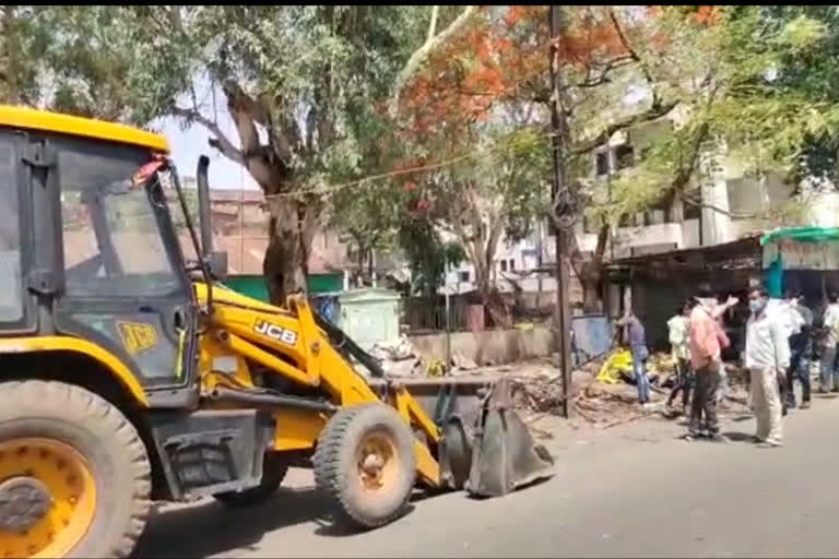 Encroachment removed from nearby Covid Care Center