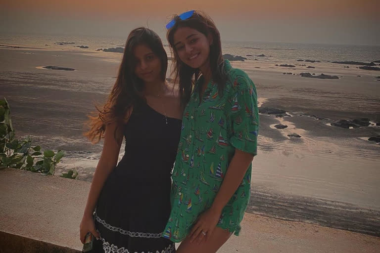 Ananya panday shared beach photo with suhana khan on her birthday