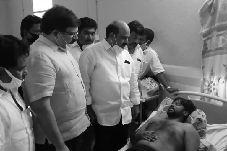 tdp leaders visits tadepalligudem hospital