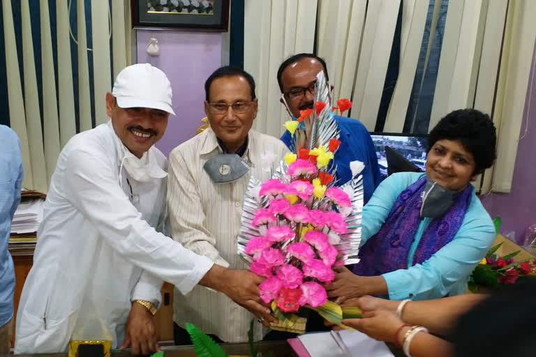 The former chairman of Gangarampur municipality took charge as the administrator , south dinajpur