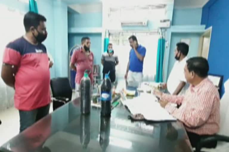 Public health office encircled by peole at Hailakandi