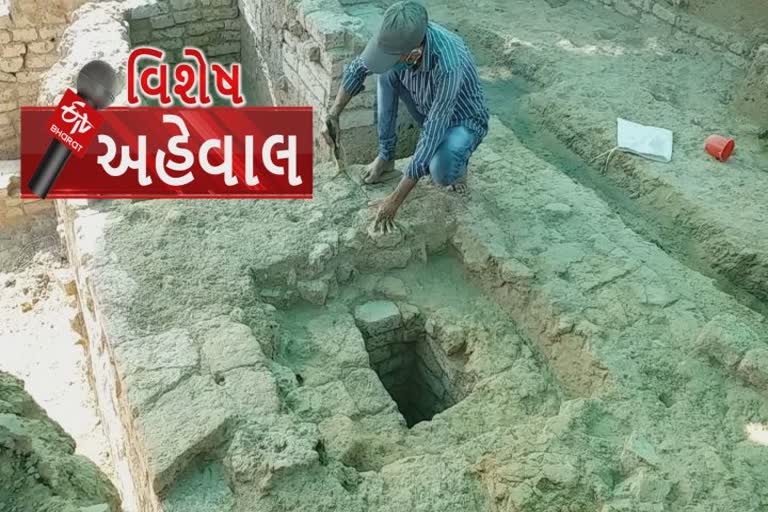 વડનગરમાં ઉત્ખનન દરમિયાન વધુ એક બૌદ્ધિસ્ટ સાંકેતિક સ્તૂપ મળી આવ્યો