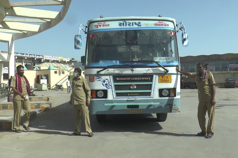 ST bus service started in Morbi