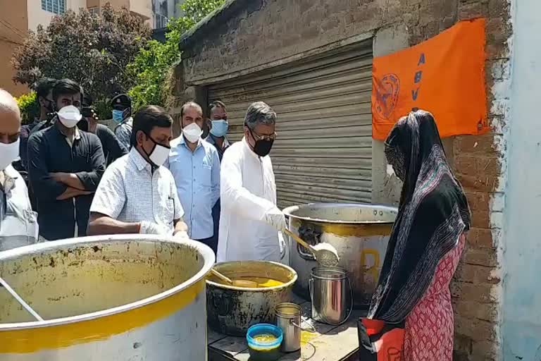 Babulal Marandi went to ABVP office in ranchi