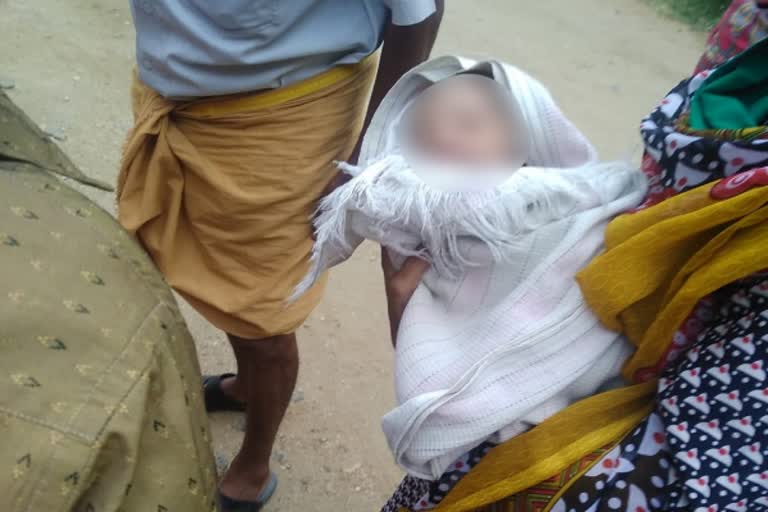 baby girl rescued from tiruppur road