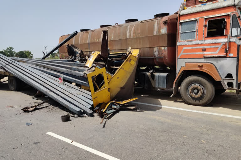 One killed and one injured in accident between truck and container in Datia