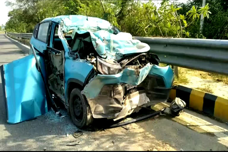 Road accident in Rajnagar extension