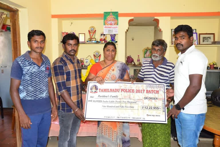 dead nellai woman police family got 12 lakhs compensation from her police batchmates