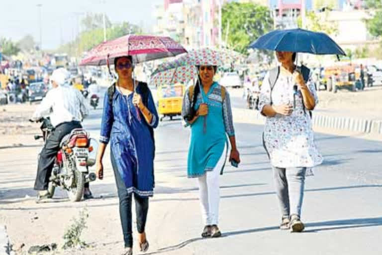 afternoon temperature in adilabad district is reached to 48.5 degrees