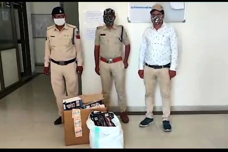 Sehore: Raheti police confiscated 2 lakh 91 thousand illegal tabacoo