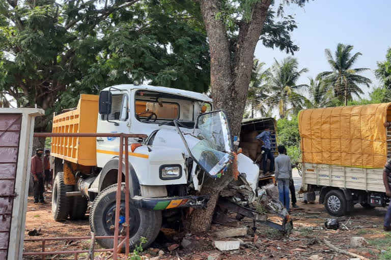 Accident Between Tipper-Bike: Bike Rider Dies in Kadur