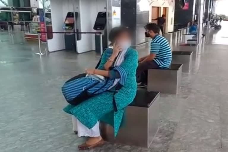 Lady who traveled from Chennai tried to Escape