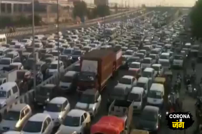 jam at Ghaziabad-Delhi border