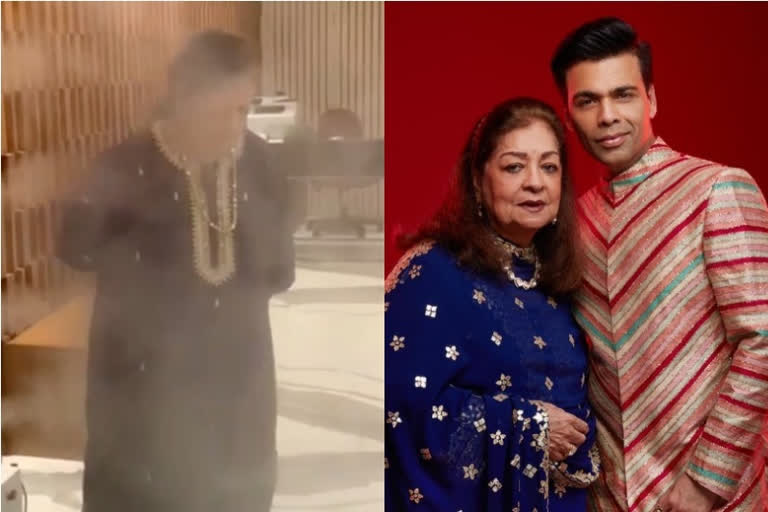 Karan Johar's mom Hiroo Johar gets sanitised after two house staff test COVID-19 positive