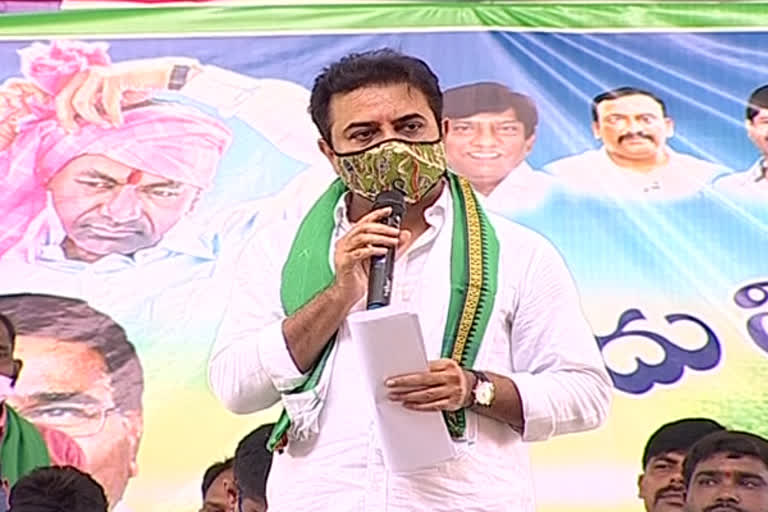 ktr tour in rajanna sirisilla district for development activities