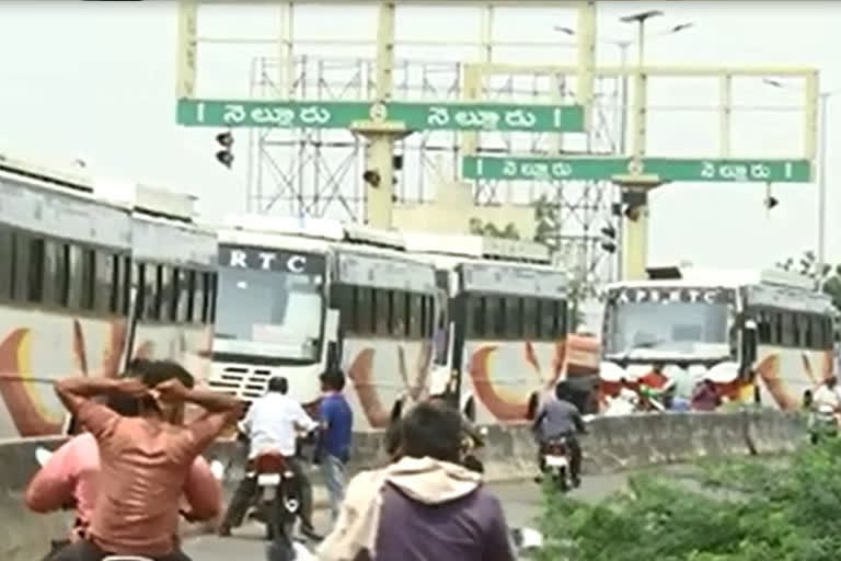 rtc re-launches buses from ongole