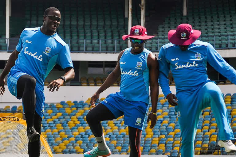 Windies players resume training