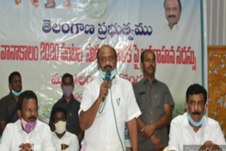 Parakala MLA Challa Dharma reddy Awareness to farmers on Cultivation of Controlled Crops in Warangal Rural district