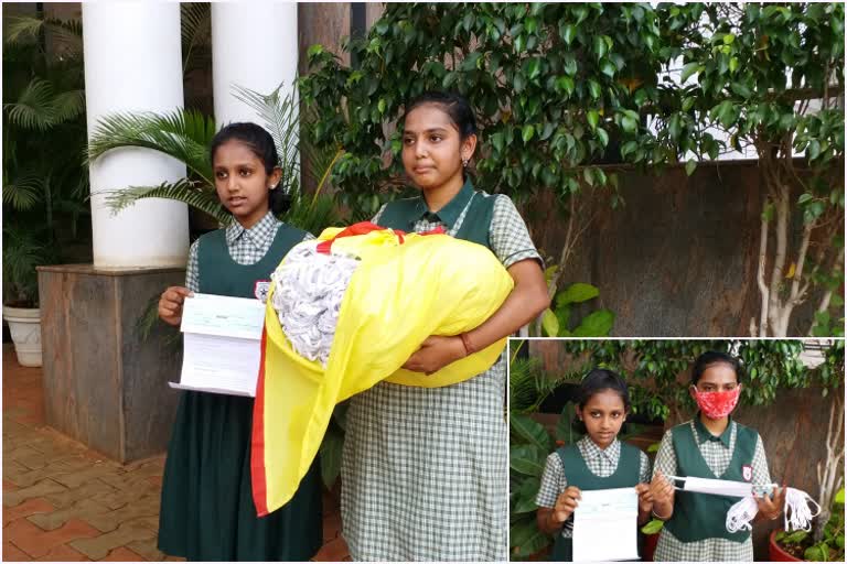 SSLC student who prepares 1 thousand mask