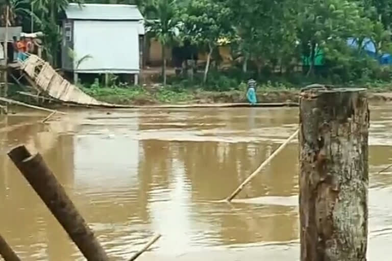 Borpani River flood destroyed hatikhuti Bembo Bridge