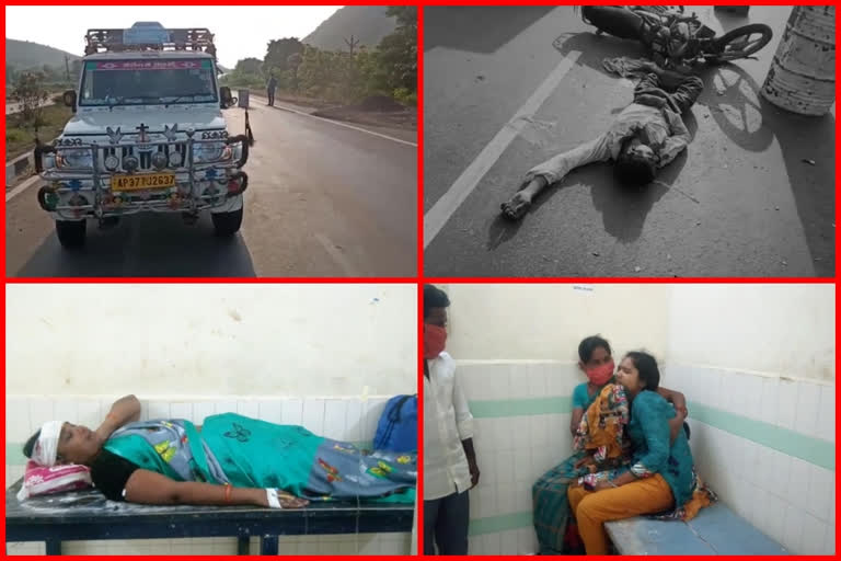 road accident at tetagunta in east godavari district