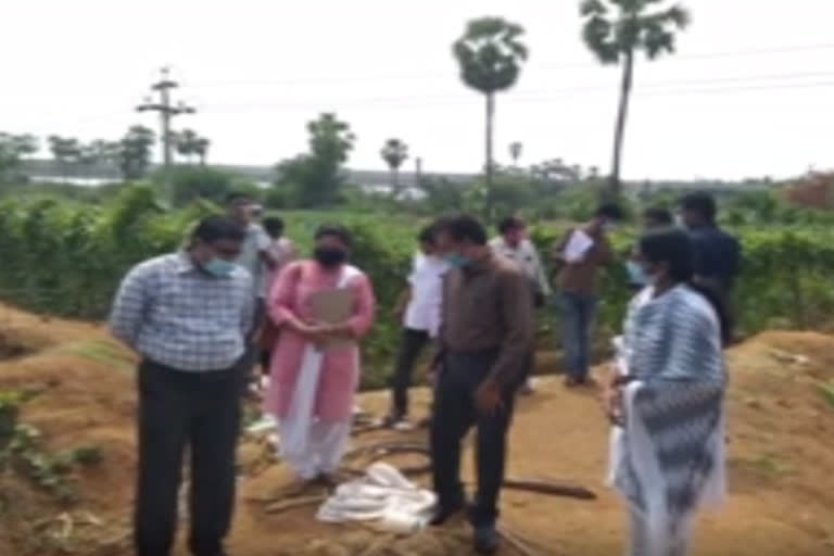 nellore dst collector visits  organic farms in  cherloopalli