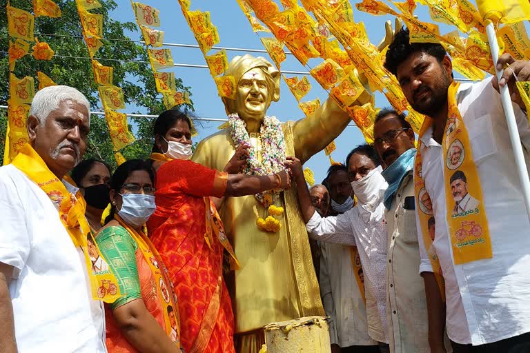 NTR Birth anniversary celebrations at ankur in kammam district