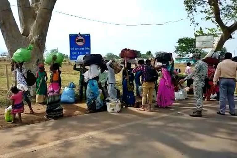 Migrant workers in Chhattisgarh