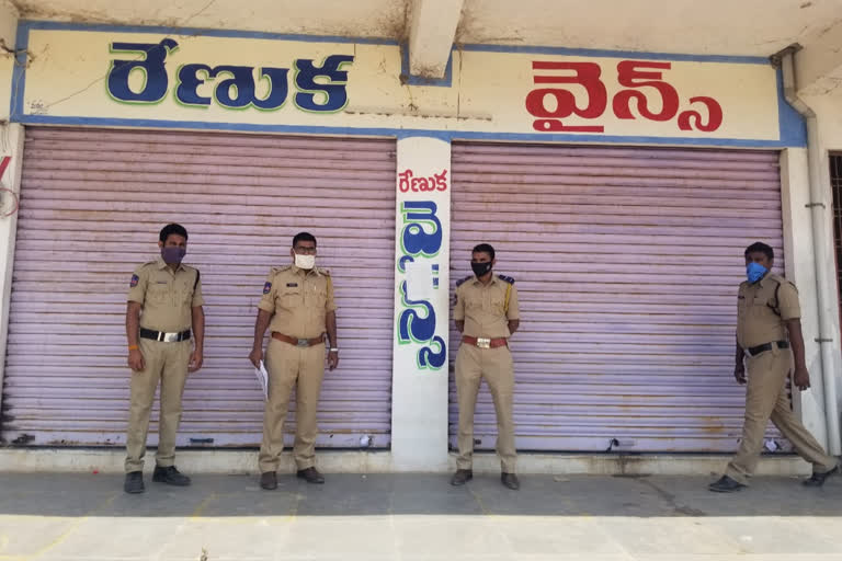 wine shops siezed in jogulamba gadwal district