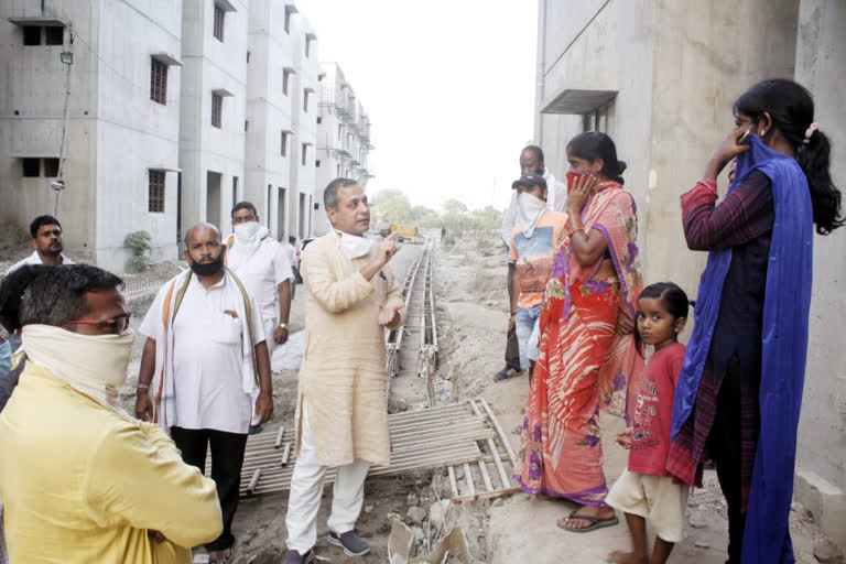 MLA Shailesh Pandey inspected