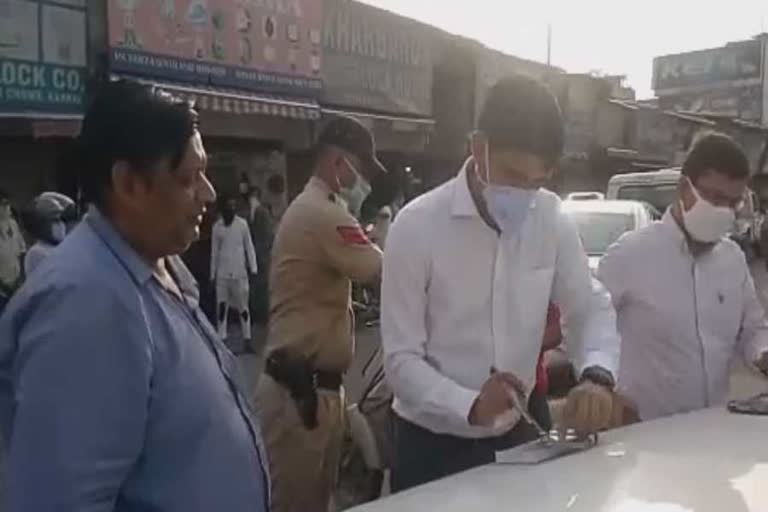 500 rupees challan for not wearing mask and spitting public place in karnal