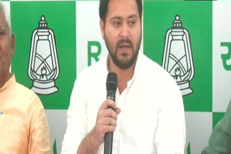 Cops forbid RJD workers from visiting Gopalganj; Tejashwi meets speaker