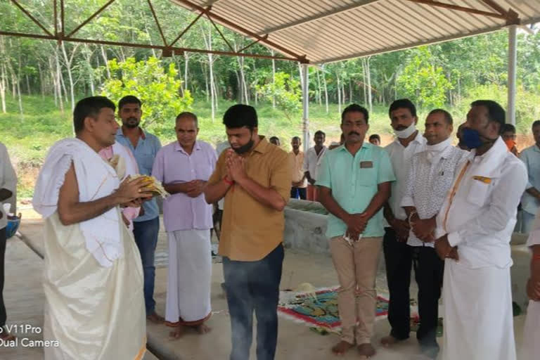 MLA Harish Poonja inaugurates Nanda Gokula Goshalaya