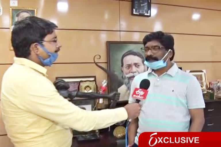 Exclusive interview of cm hemant soren