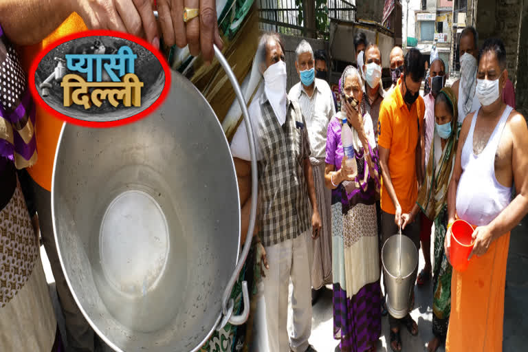 dirty and smelly drinking water in Jahangirpuri