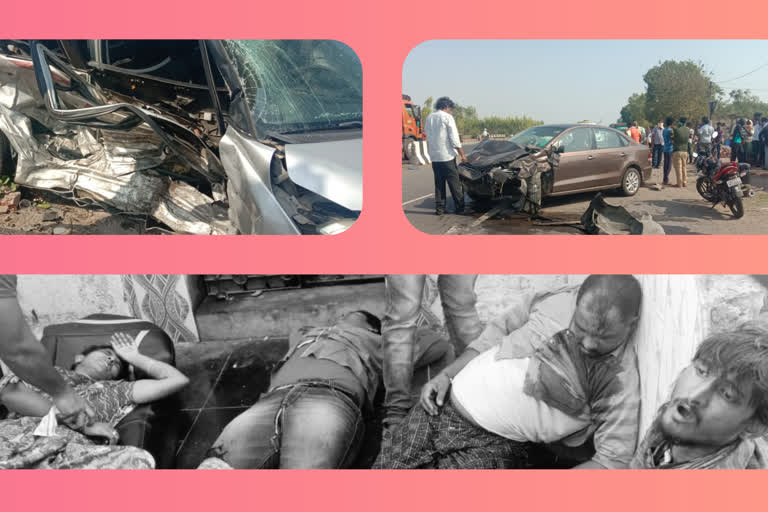 road accident in prakasam dst addanki one died 3 injured