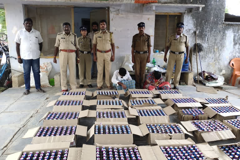 telandana liquor seized in guntur dst