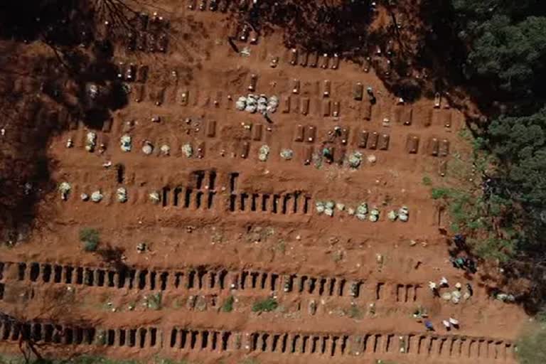 largest cemetery outside Sao Paulo, Vila Formosa, is operating at an unprecedented rate to cope with the large number of people dying from COVID-19.