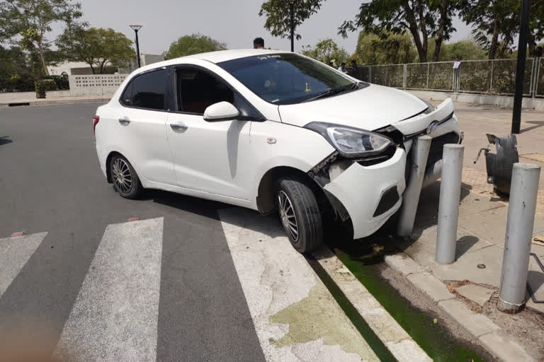 hit and run in gandhinagar