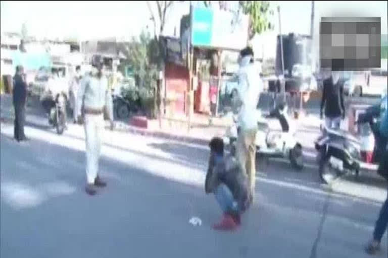 COVID-19: Lockdown violators in Indore made to do sit-ups for loafing around