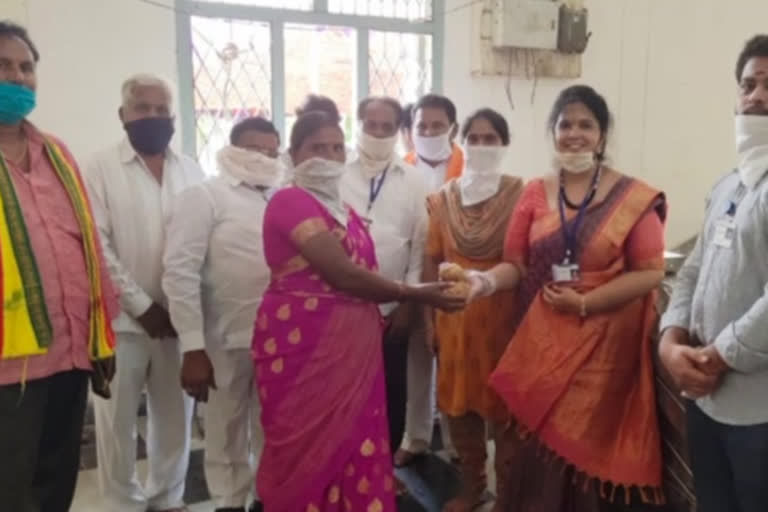 Srivari Laddu Prasadam sales started at Nandigama