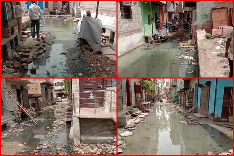 dirty water logging in streets