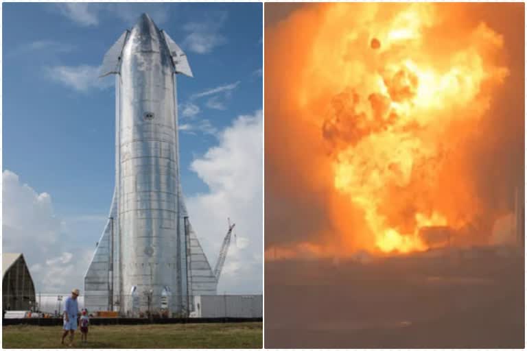 SpaceX rocket Starship explodes